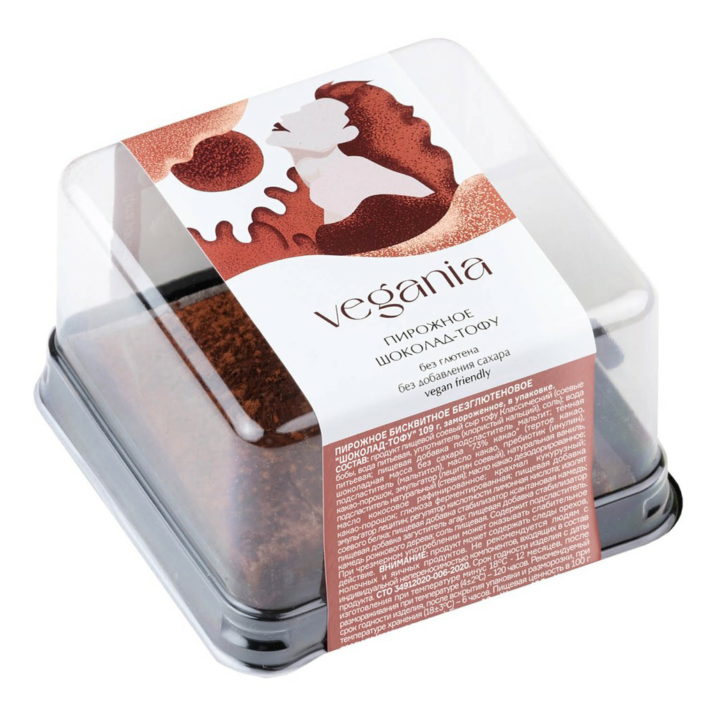 

Пирожное Foodcode Vegania шоколад-тофу 109 г