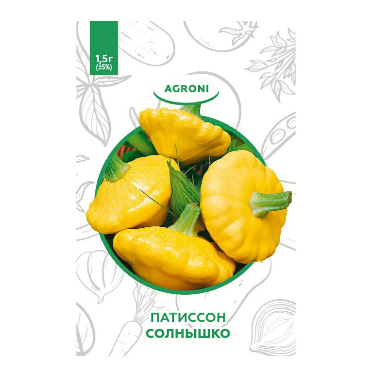 

Семена патиссон Солнышко Agroni 1 уп.