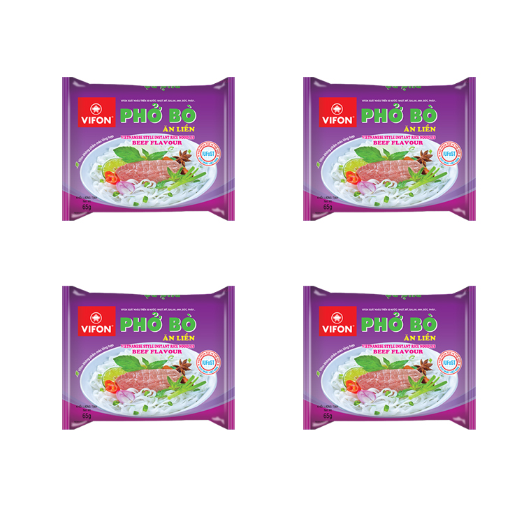 Суп быстрого приготовления ФО с говядиной VIFON/BICH HI (4 шт. по 65 г)