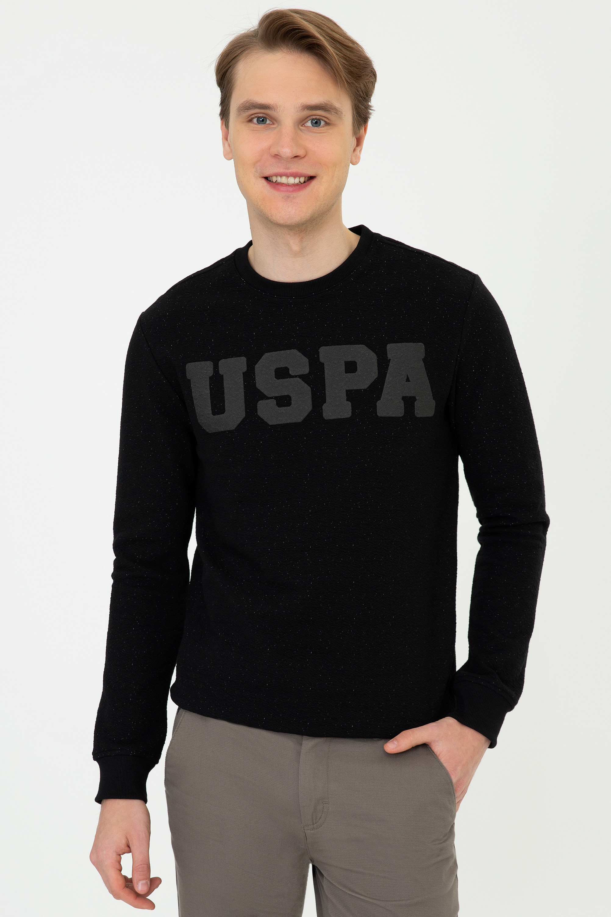 

Свитшот мужской U.S. POLO Assn. G081SZ0820RENDO черный M, G081SZ0820RENDO