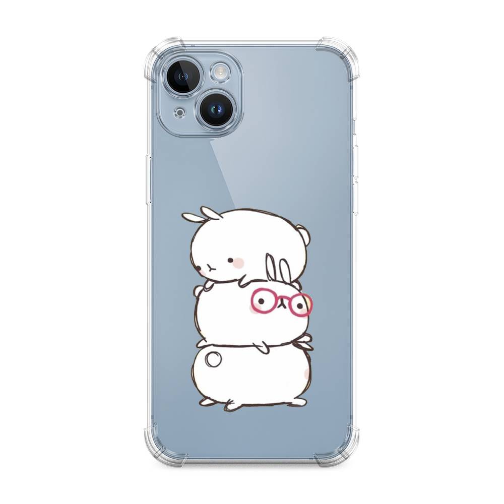 

Чехол Awog на Apple iPhone 14 / Айфон 14 "Бутерброд", Розовый, 15151-1