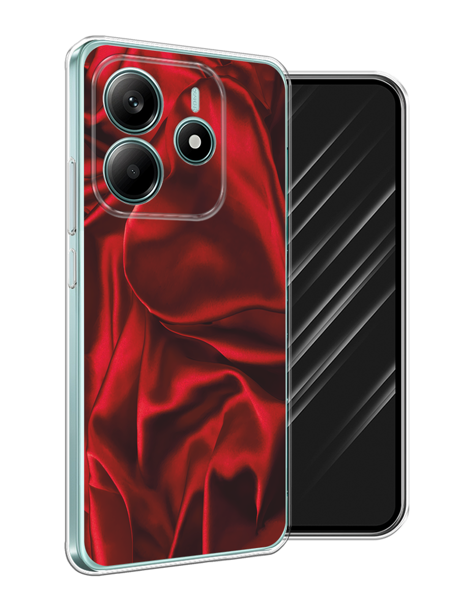 

Чехол Awog на Xiaomi Redmi Note 14 4G "Текстура красный шелк", 324150-1