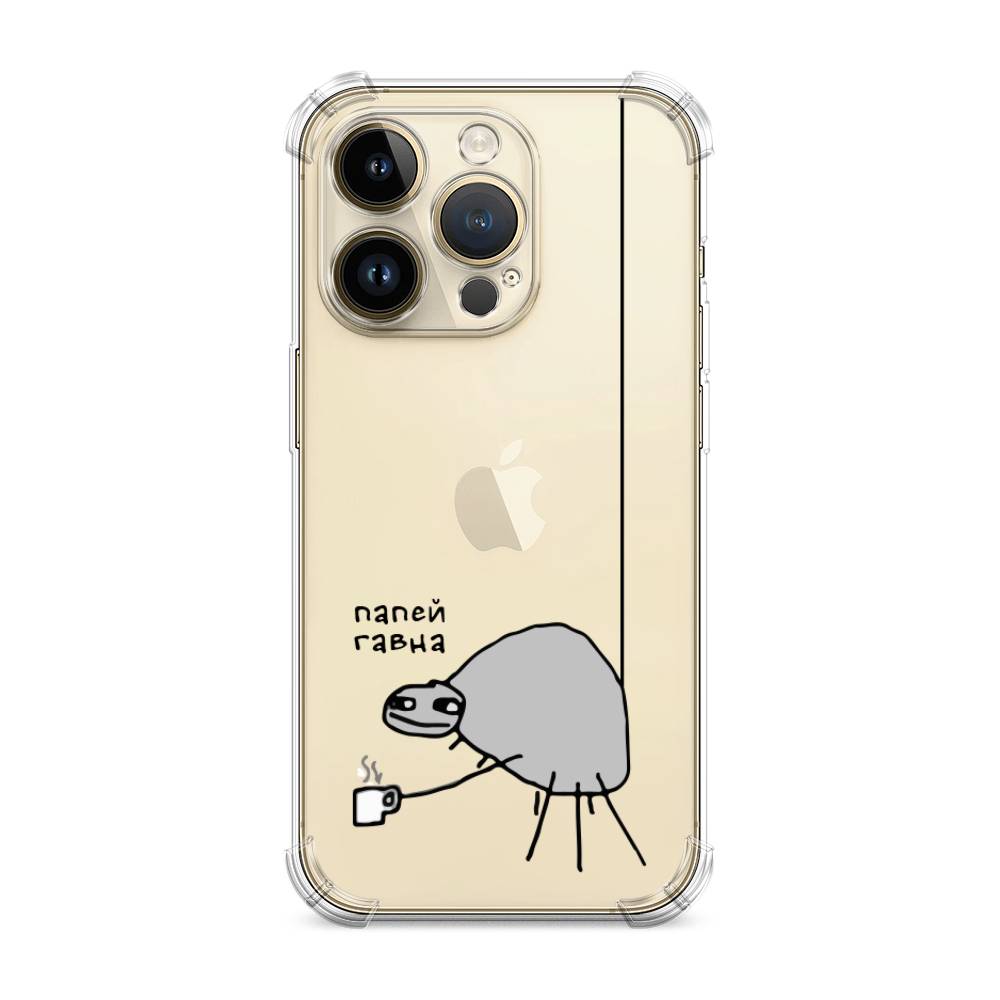 

Чехол Awog на Apple iPhone 14 Pro / Айфон 14 Про "Павук", Серый;черный;прозрачный, 15251-1