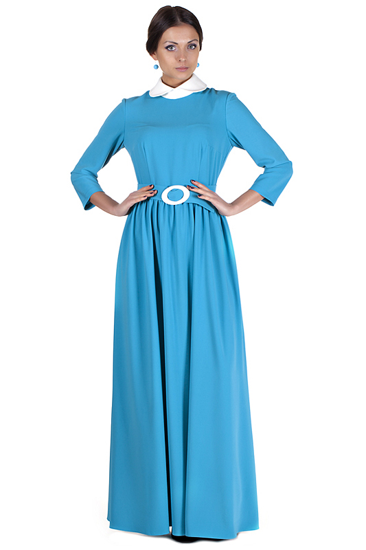 фото Платье женское olivegrey pl000009v(sherron) синее 44