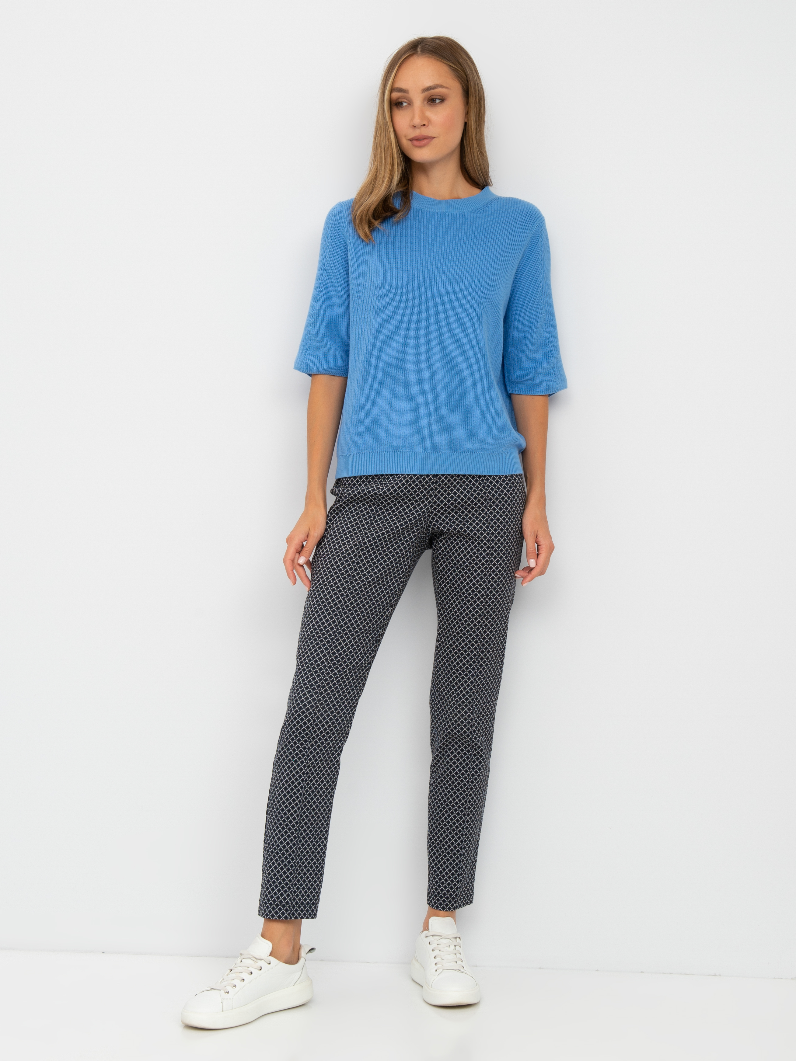 

Брюки женские Gerry Weber 822015-66602 синие 40, Синий, 822015-66602