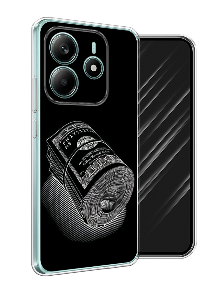 

Чехол Awog на Xiaomi Redmi Note 14 4G "Кубышка денег", Черный;серебристый, 324150-1