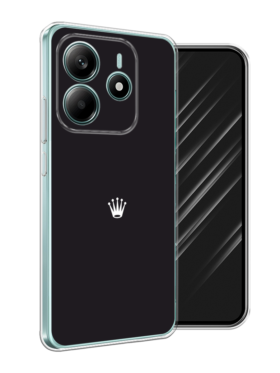 

Чехол Awog на Xiaomi Redmi Note 14 4G "Белая корона на черном фоне", Черный, 324150-1