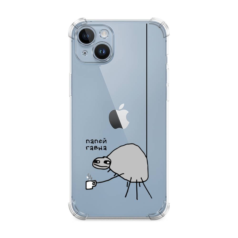 

Чехол Awog на Apple iPhone 14 Plus / Айфон 14 Плюс "Павук", Серый;черный;прозрачный, 15351-1