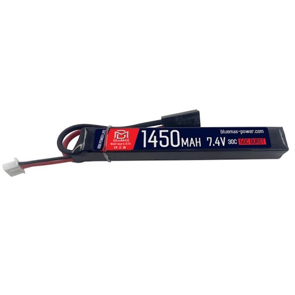 Аккумулятор BlueMAX Li-Po 7.4V 1450mah 30C Stick, 115x17x15 мм