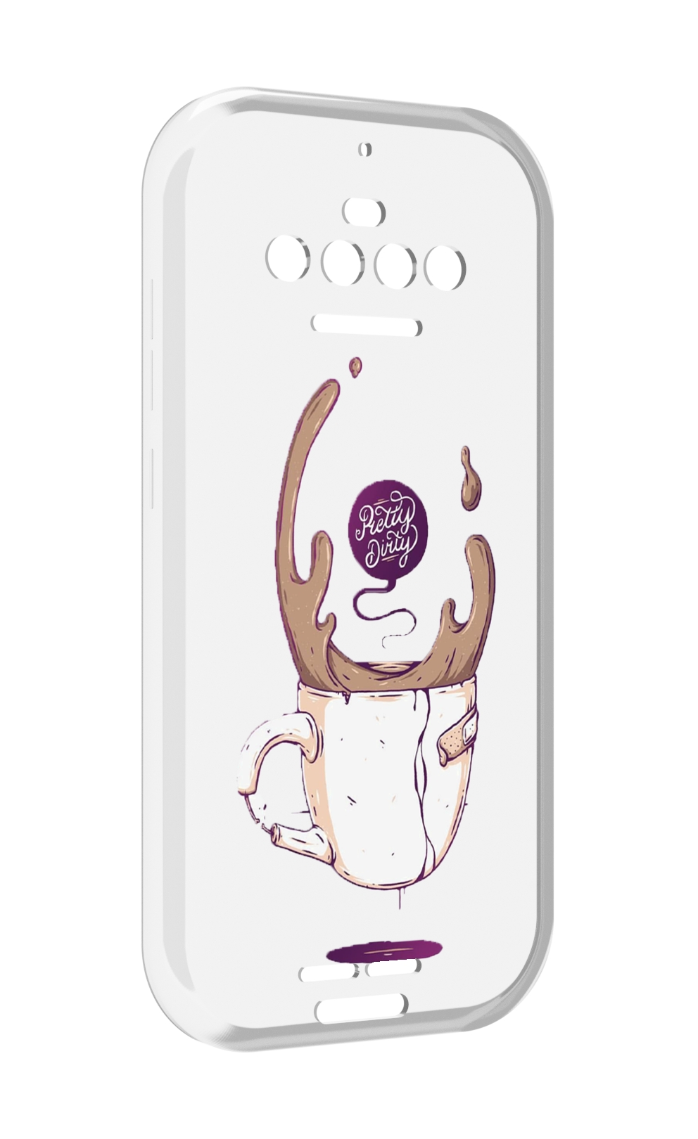 

Чехол MyPads сломанный стаканчик для Oukitel F150 R2022, Прозрачный, Tocco