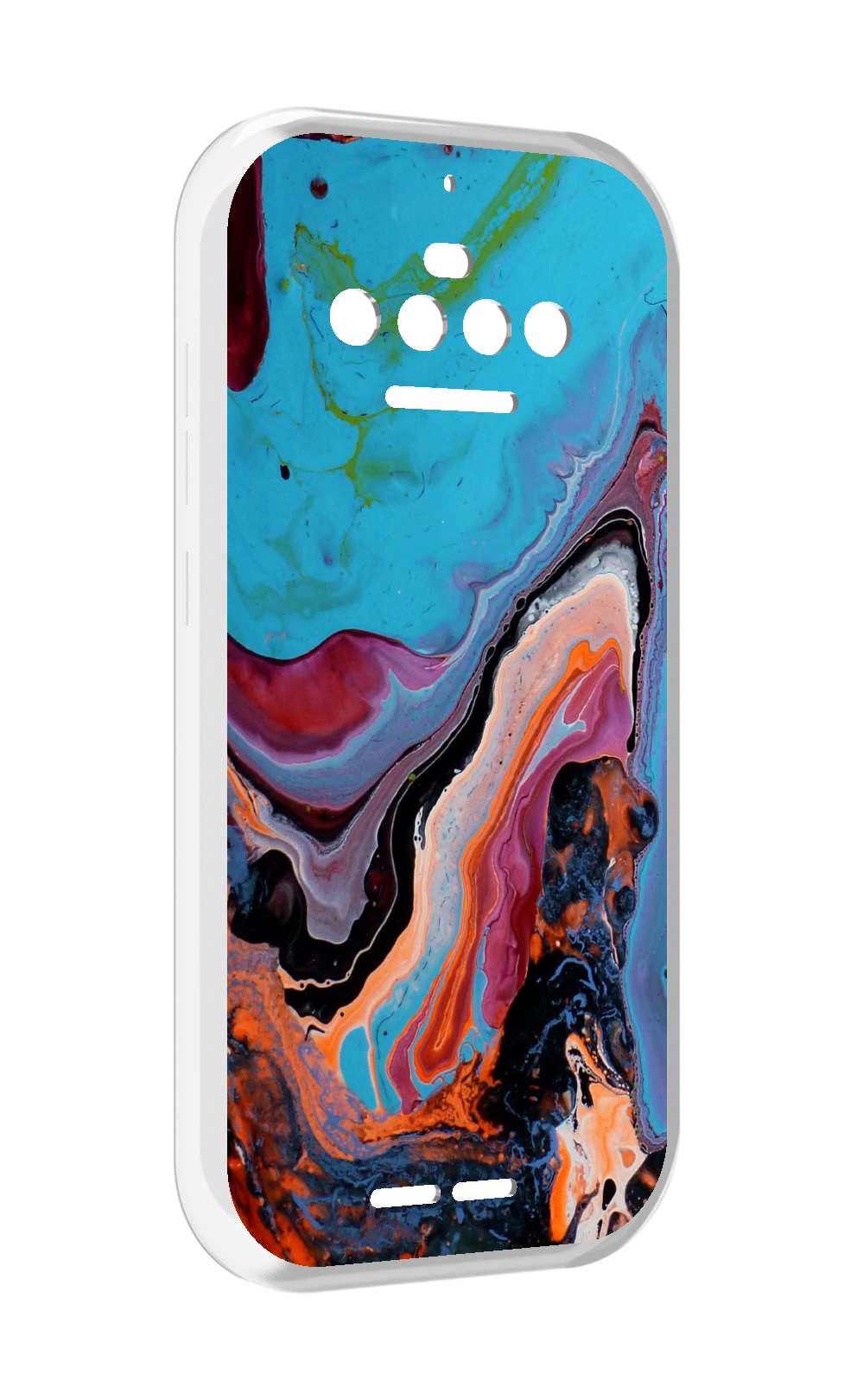 

Чехол MyPads смешанные краски для Oukitel F150 R2022, Прозрачный, Tocco