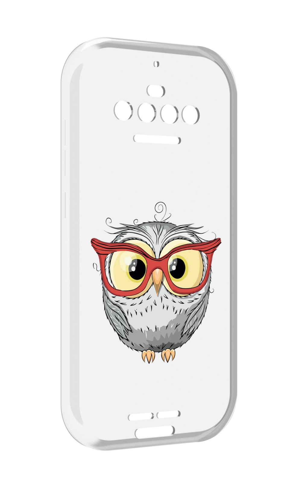 

Чехол MyPads сова-в-красных-очках для Oukitel F150 R2022, Прозрачный, Tocco
