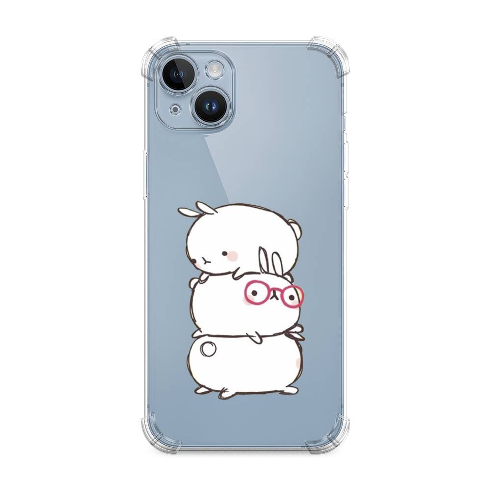 

Чехол Awog на Apple iPhone 14 Plus / Айфон 14 Плюс "Бутерброд", Розовый, 15351-1