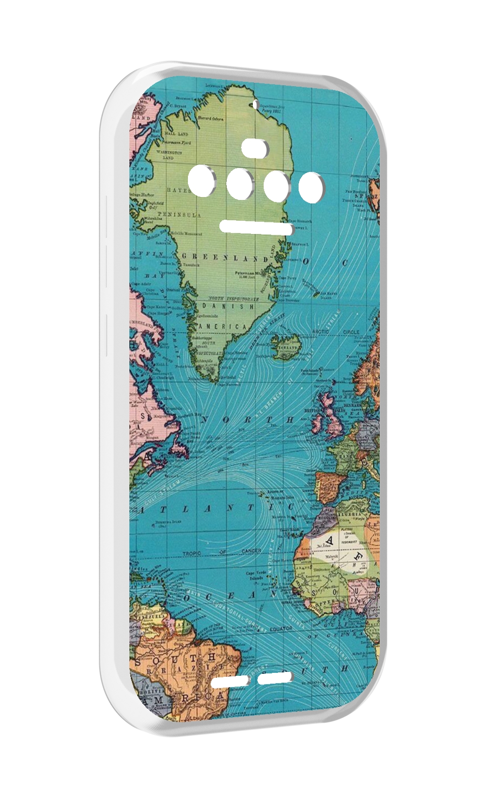 

Чехол MyPads старая карта земли для Oukitel F150 R2022, Прозрачный, Tocco