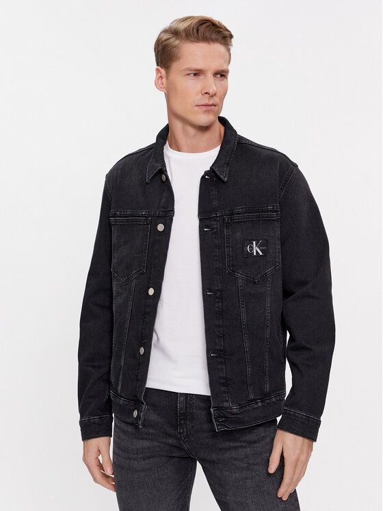 Джинсовая куртка мужская Calvin Klein Jeans J30J324577 черная L