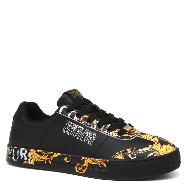 

Кеды мужские Versace Jeans Couture 76YA3SK6 черные 45 EU, Черный, 76YA3SK6