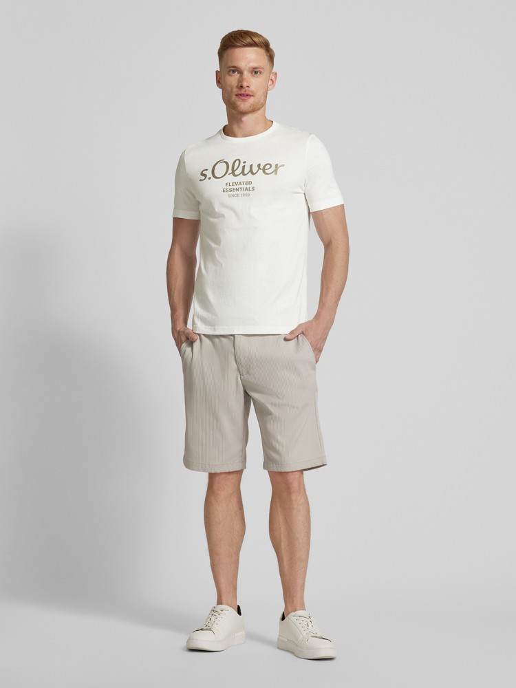 

Футболка мужская s.Oliver 2146609 белая L, Белый, 2146609