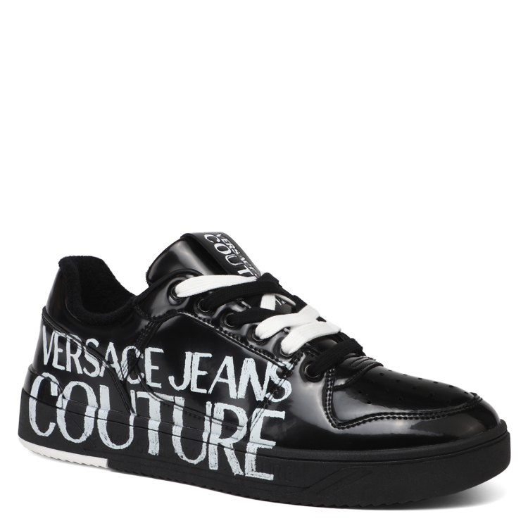 

Кеды мужские Versace Jeans Couture 76YA3SJ5 черные 43 EU, Черный, 76YA3SJ5