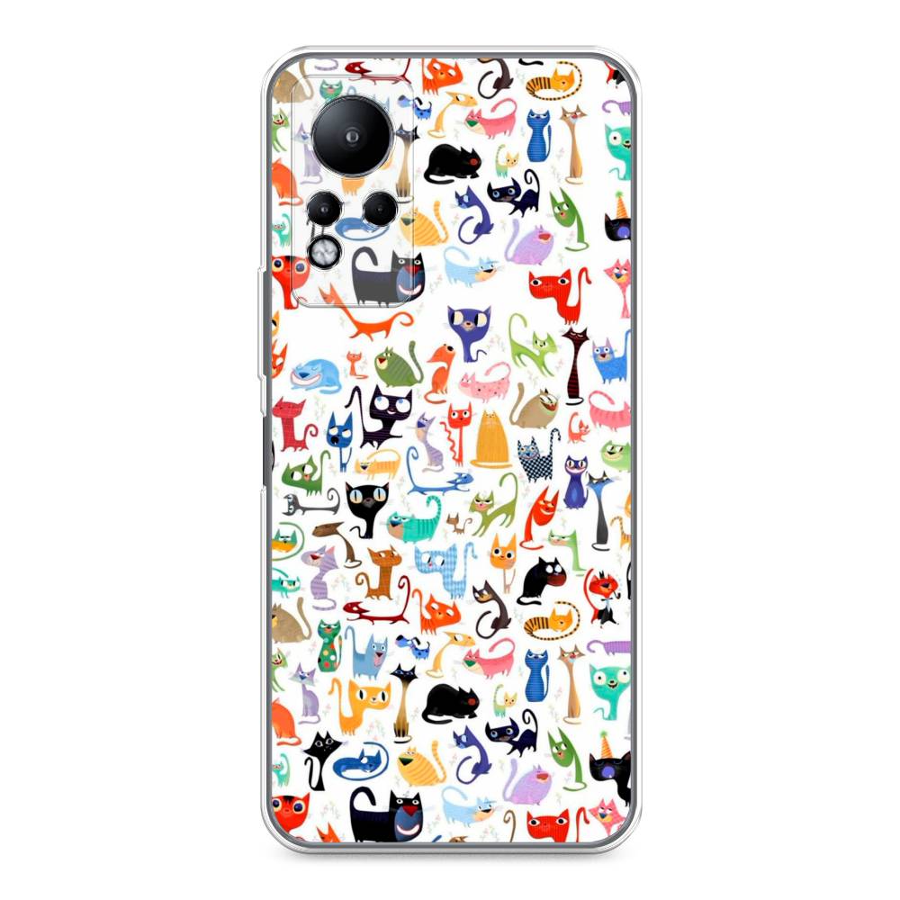 

Чехол для Infinix Note 11/12 G88 "Цветные коты", Разноцветный, 3100450-1
