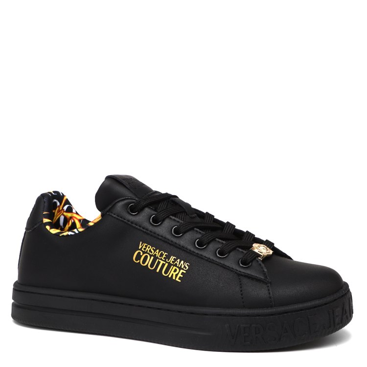 

Кеды женские Versace Jeans Couture 76VA3SKL черные 35 EU, Черный, 76VA3SKL