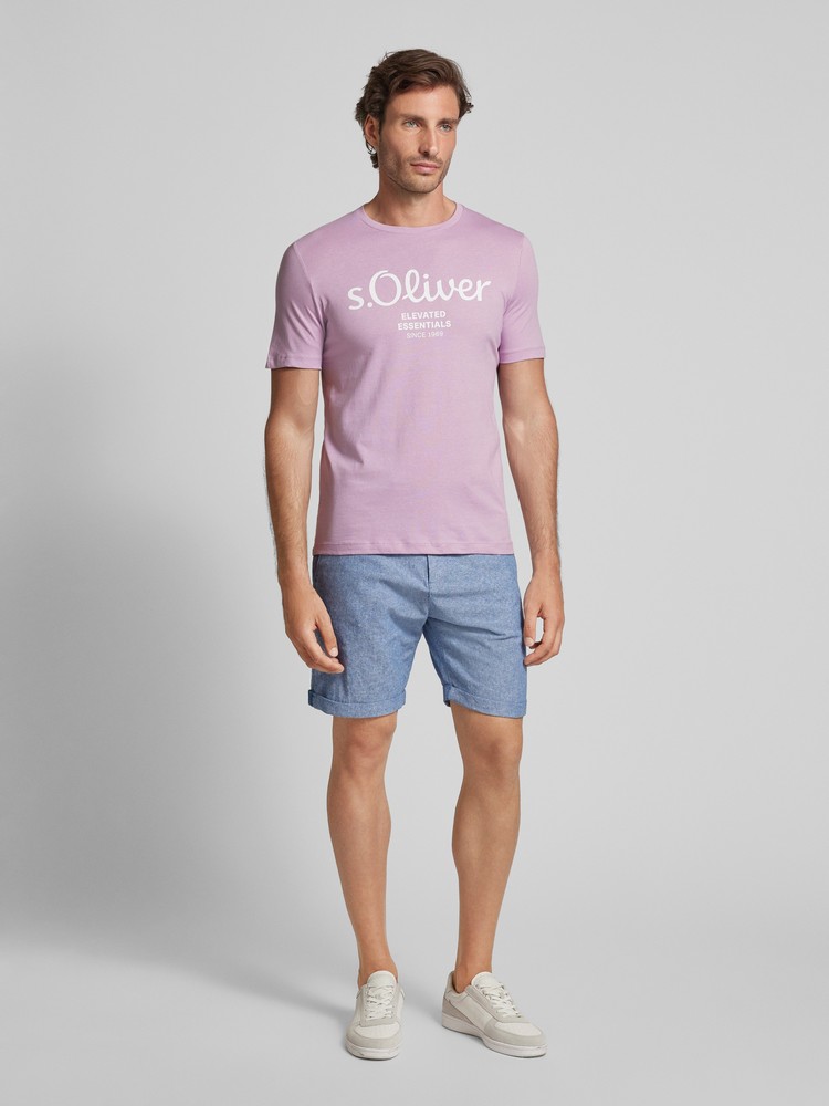 

Футболка мужская s.Oliver 2146609 фиолетовая XXXL, Фиолетовый, 2146609