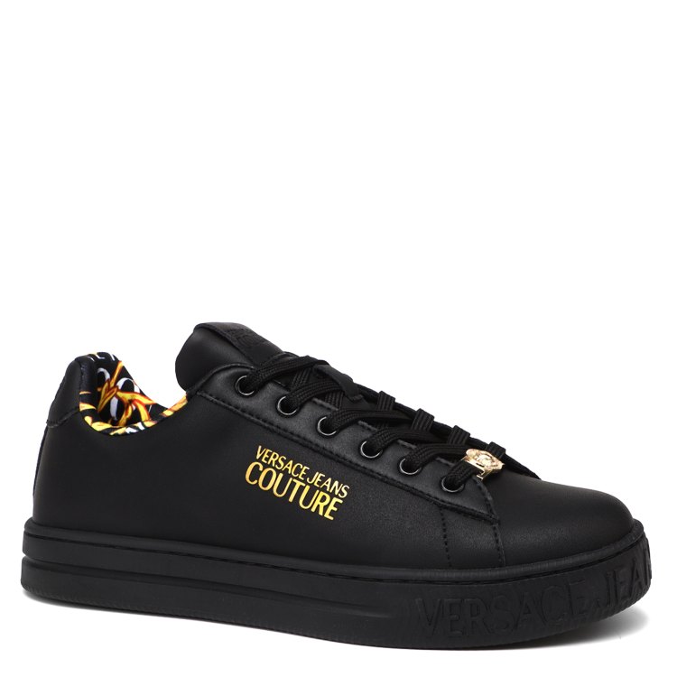 Кеды женские Versace Jeans Couture 76VA3SKL черные 38 EU