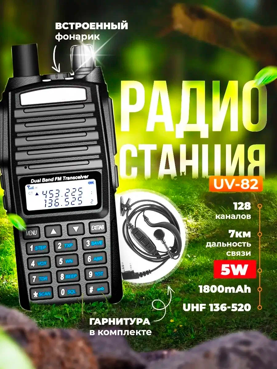 

Рация черная Racio, Черный, 90017078