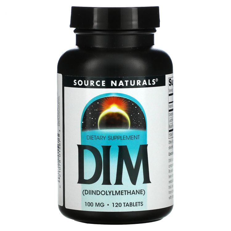 Дииндолилметан Source Naturals DIM, 100 мг, 120 таблеток  - купить