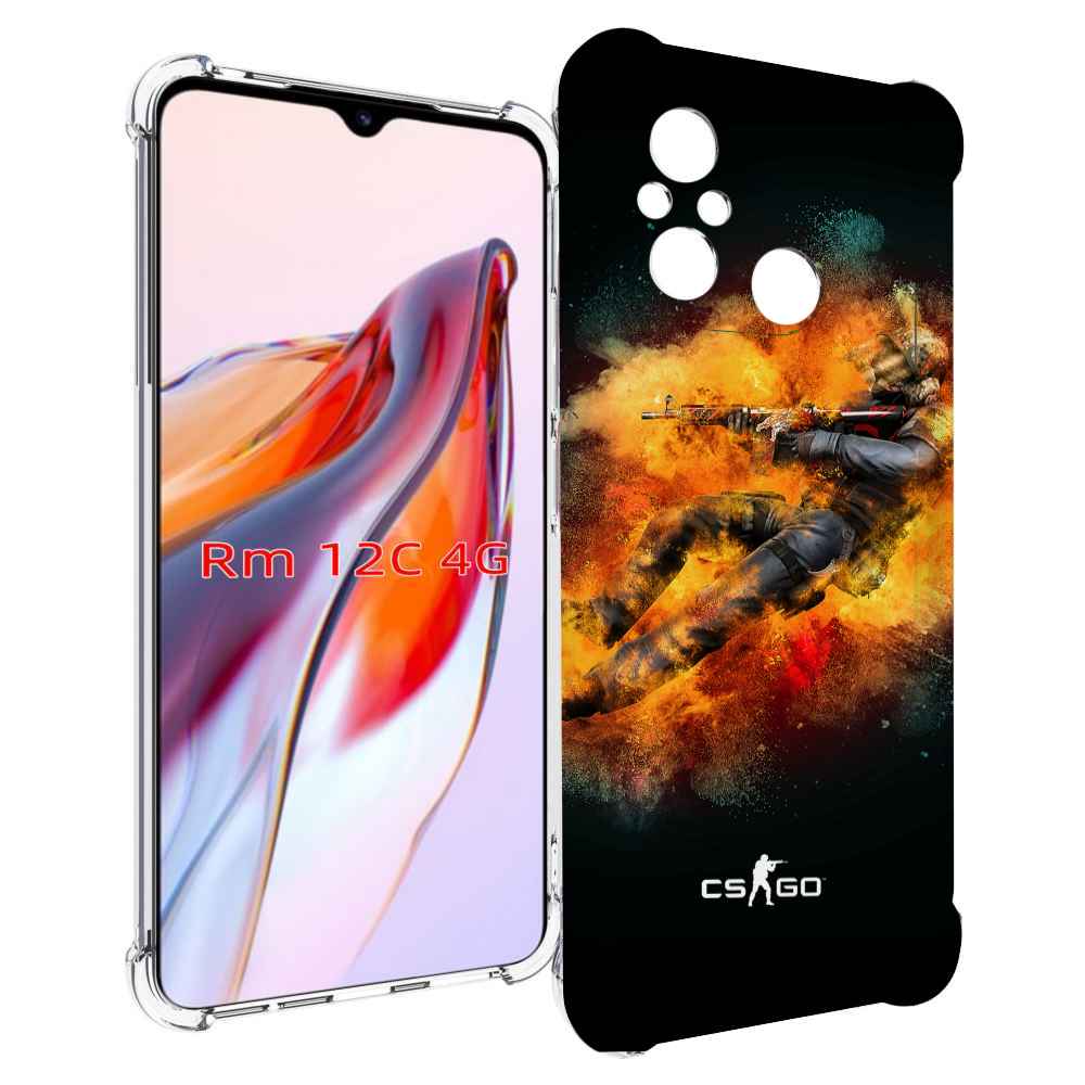 

Чехол MyPads CS-go-Контр-террорист мужской для Xiaomi Redmi 12C / Poco C55, Прозрачный, Tocco