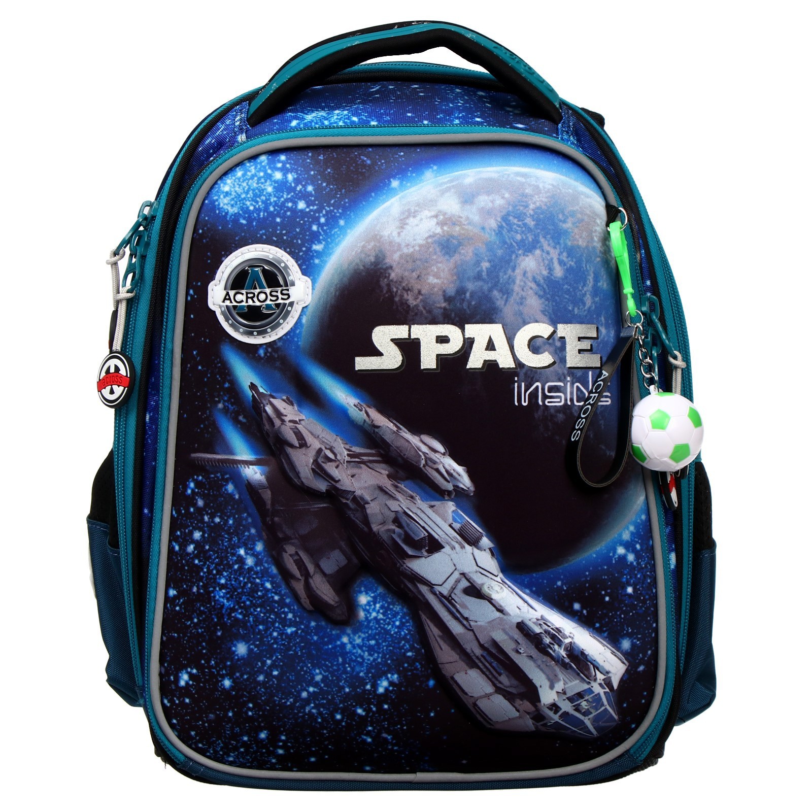 

Рюкзак каркасный Across, 35 х 28 х 15 см, наполнение: мешок, пенал, синий