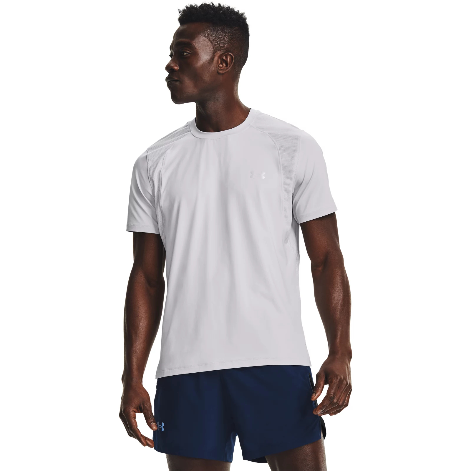 фото Футболка мужская isochill run 200 ss tee under armour серая xl