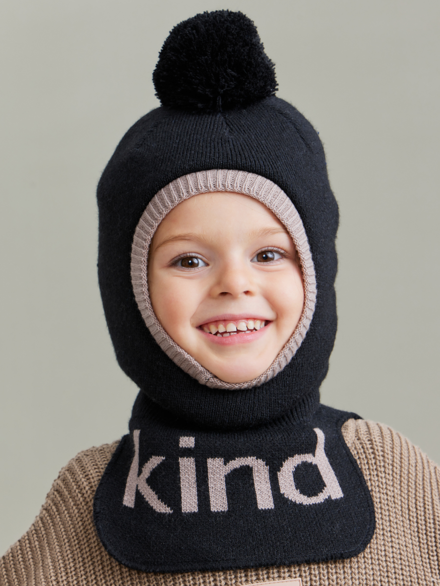 

Балаклава детская Happy Baby 89073, black, 48-50, Черный, 89073