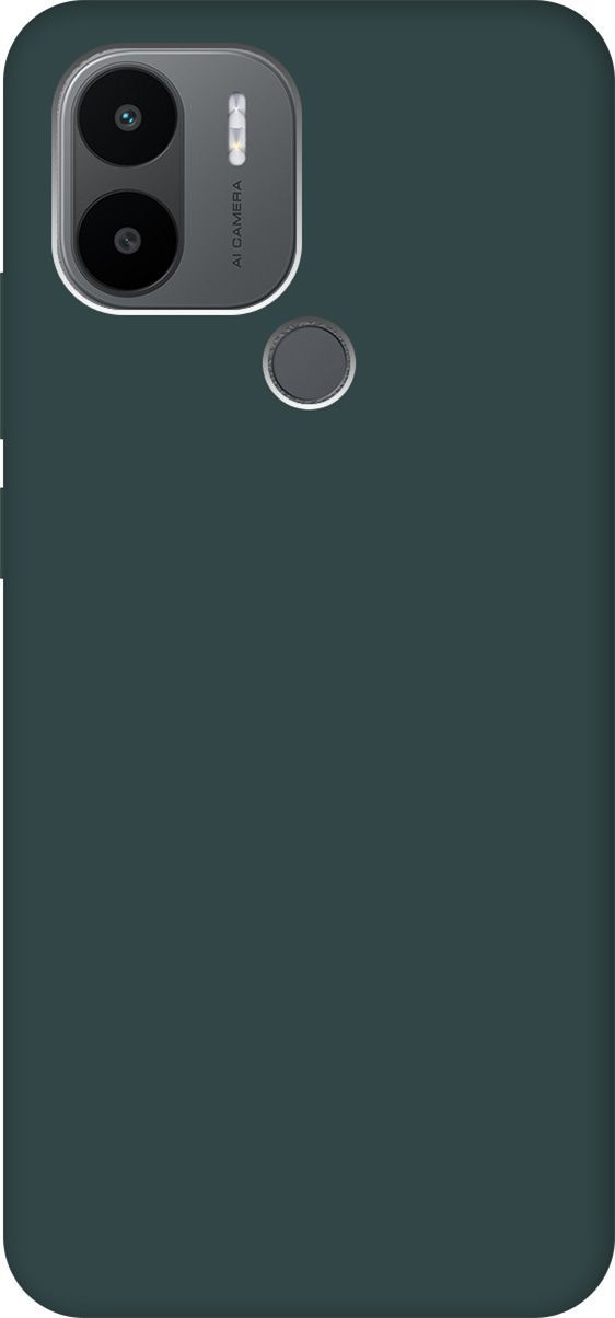 Силиконовый чехол на Xiaomi Redmi A1+ Silky Touch Premium зеленый