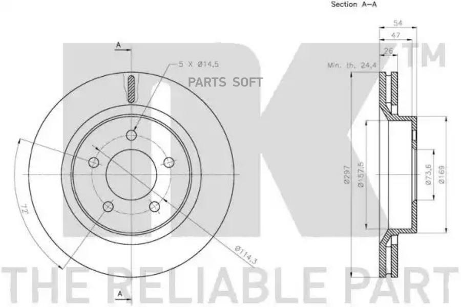 

209325nk_диск тормозной передний chrysler 300m 02-04/concorde 98-04/intrepid 98>