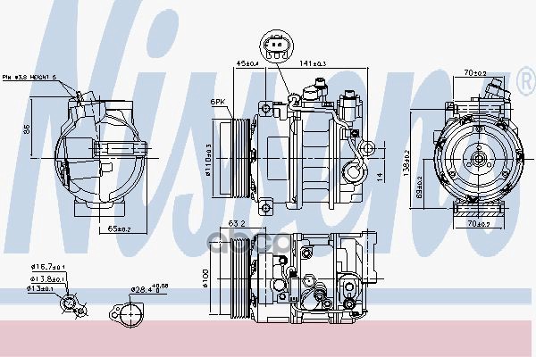 

Компрессор Mercedes Nissens 890634