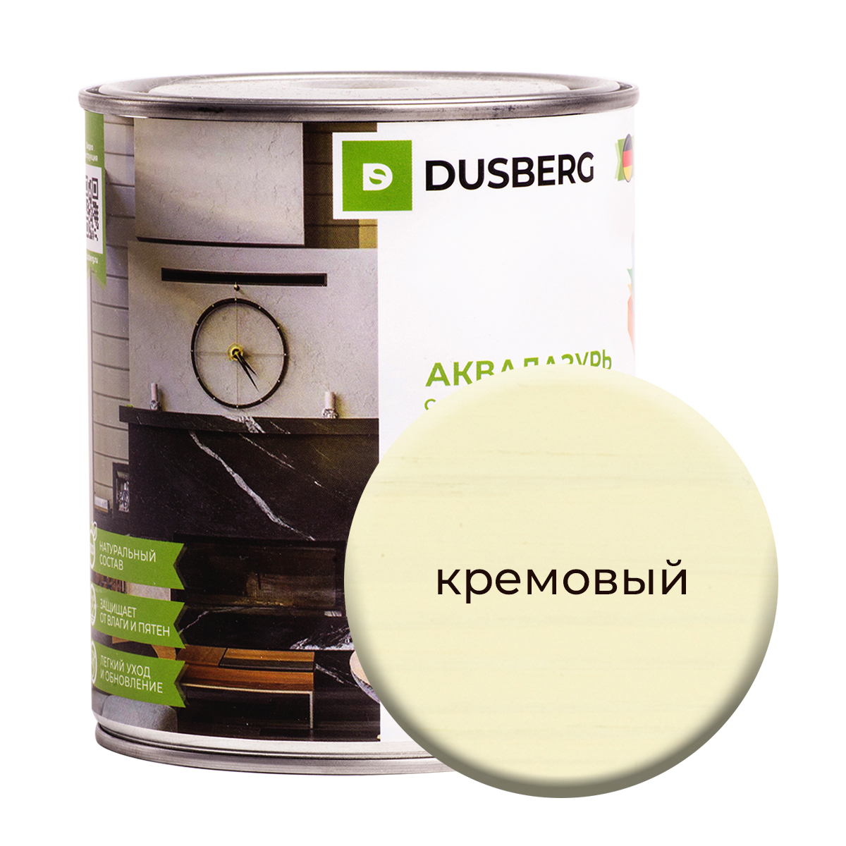 

Аквалазурь Dusberg с пчелиным воском 750 мл Кремовый, Желтый, 3511