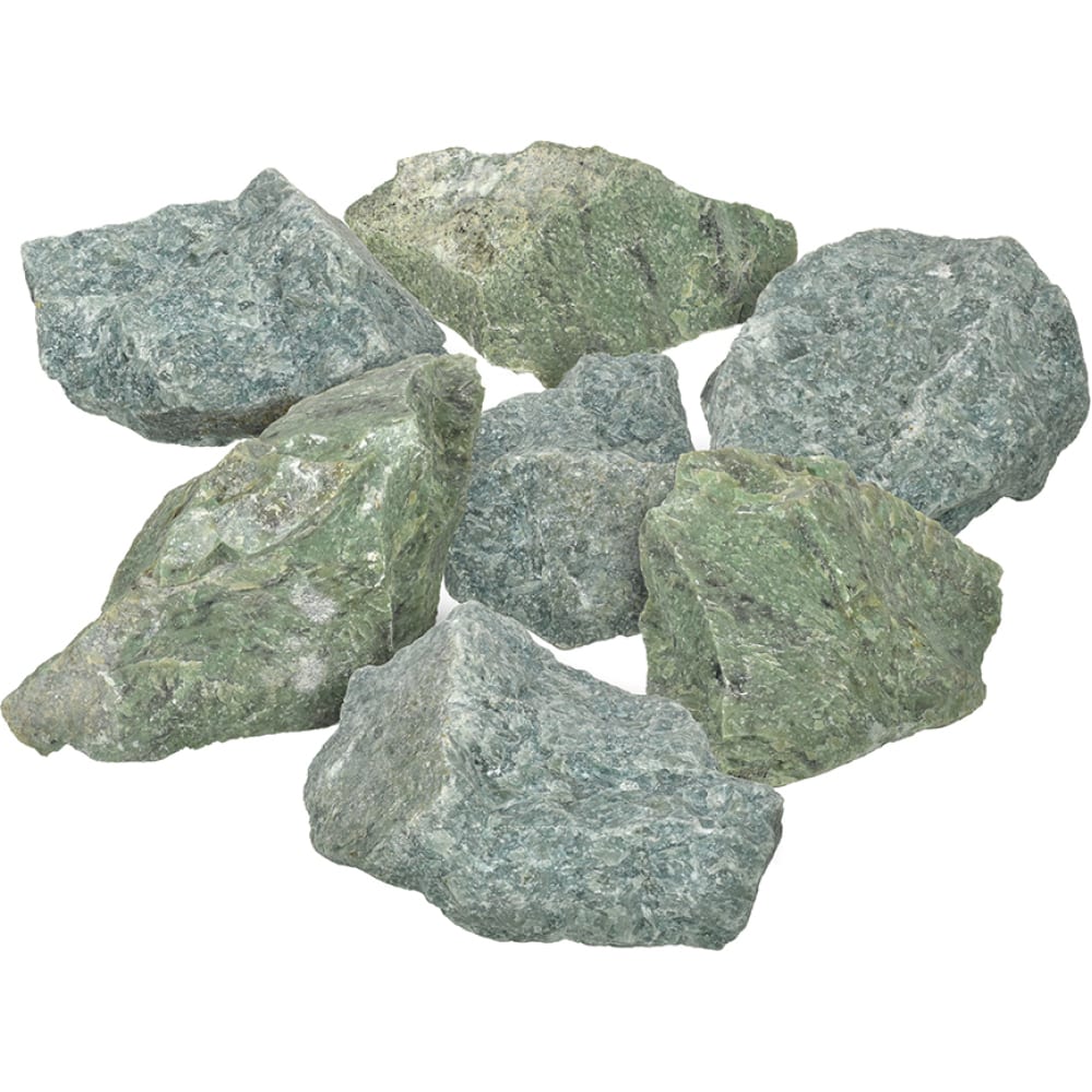 банные штучки камень хакасский жадеит колотый мелкий 40 80 мм в коробке 10 кг 33718 Банные штучки Камень 