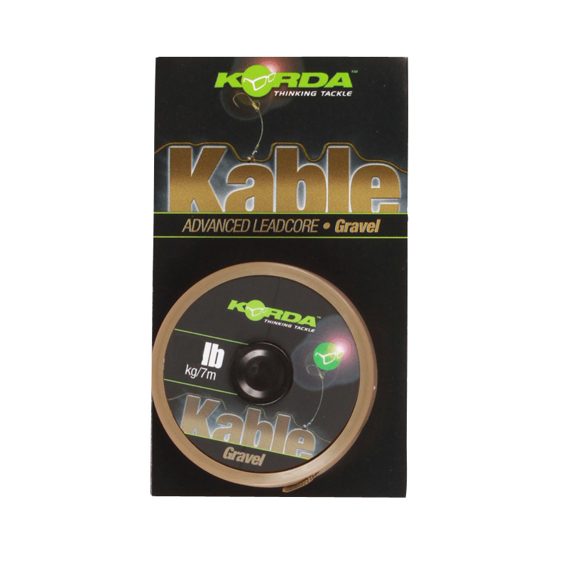 фото Леска монофильная korda kable leadcore 1 мм, 70 м, 25 кг, gravel