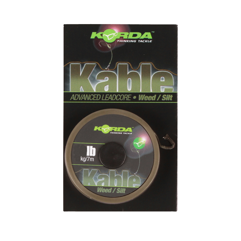 фото Леска монофильная korda kable leadcore silt 1 мм, 70 м, 25 кг, weed