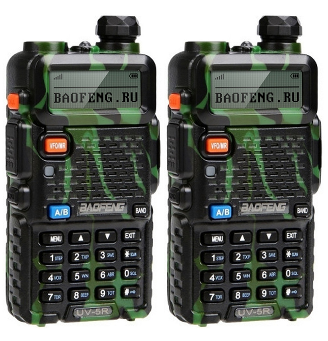 

Комплект компактных раций Baofeng UV-5R Green 2 шт., Зеленый, UV-5R Green 2 шт.