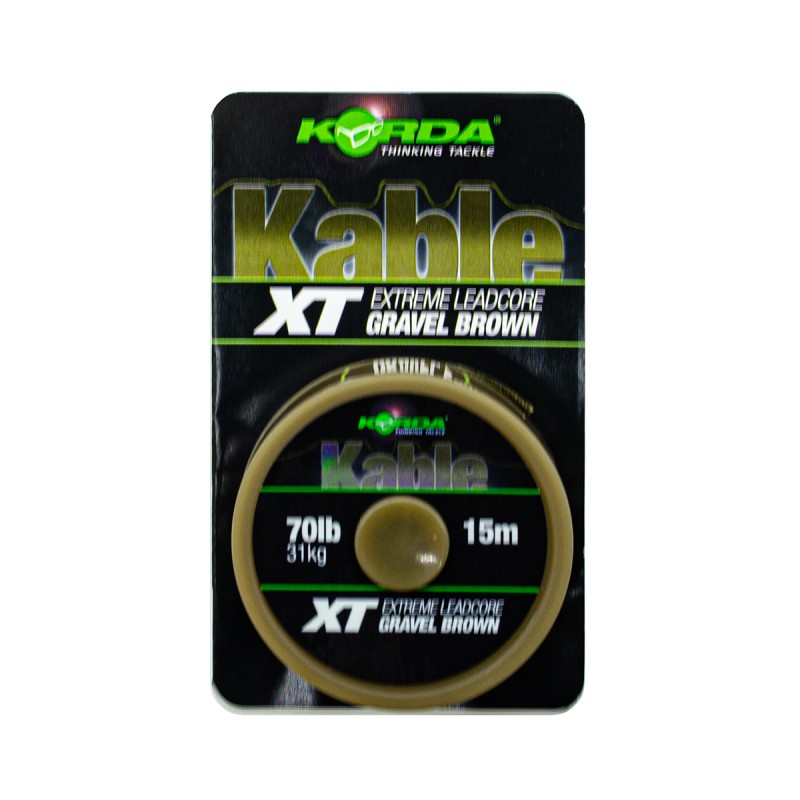 Леска монофильная Korda Kable XT Extreme Leadcore 1 мм, 15 м, 31 кг, brown