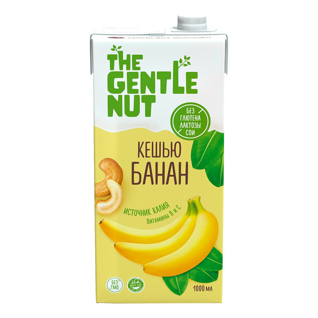 Напиток ореховый The Gentle Nut кешью-банан 1 л