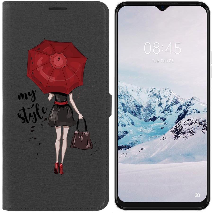 

Чехол-книжка Krutoff Eco Book для Tecno Spark 9 Pro Мой стиль (черный)