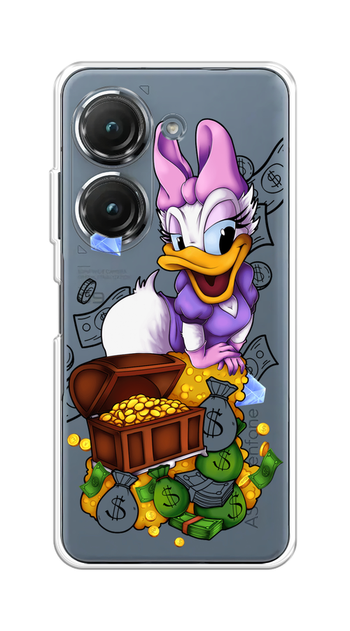 

Чехол на Asus ZenFone 9 "Rich Daisy Duck", Коричневый;белый;фиолетовый, 44850-6