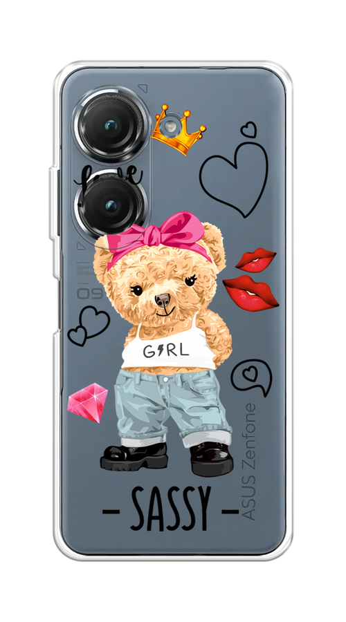 

Чехол на Asus ZenFone 9 "Sugar Mommy", Голубой;белый;розовый, 44850-6