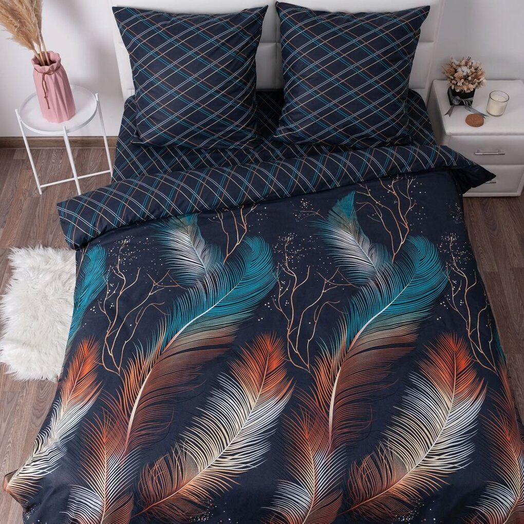 

Комплект постельного белья Maktex 1,5 спальное из поплина на резинке 00-00217102, 1,5 спальное из поплина на резинке