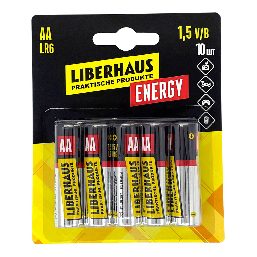 

Батарейки Liberhaus Energy АА 10 шт