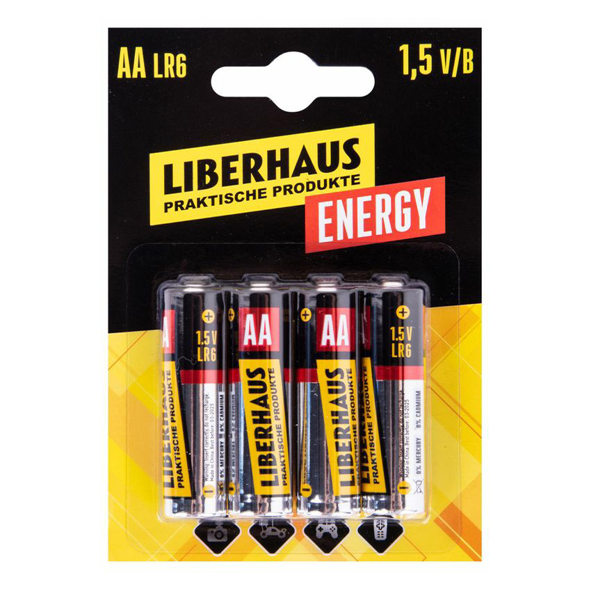 

Батарейки Liberhaus Energy АА алкалиновые 4 шт