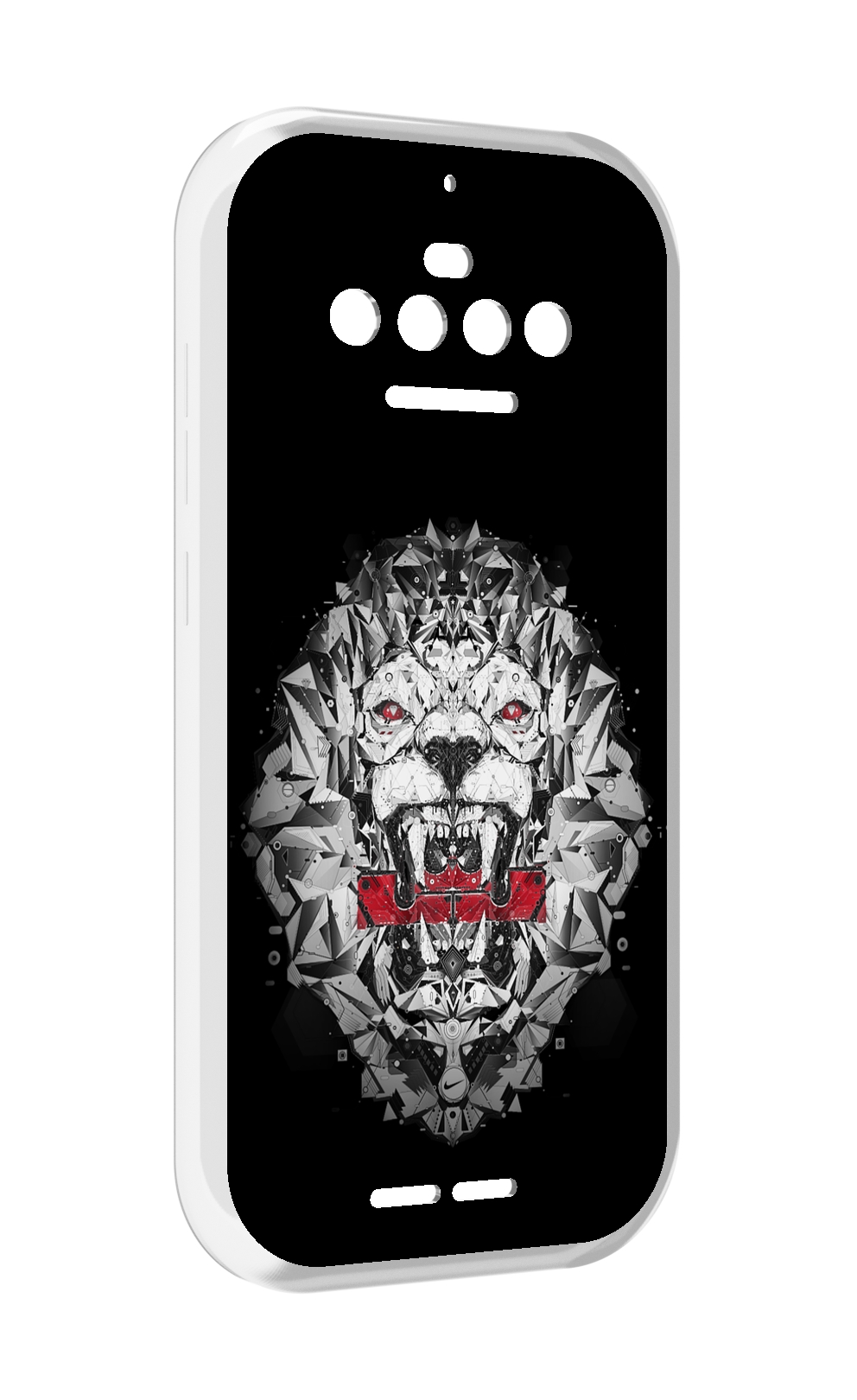 

Чехол MyPads тигр-с-гранями-черно-белый для Oukitel F150 R2022, Прозрачный, Tocco