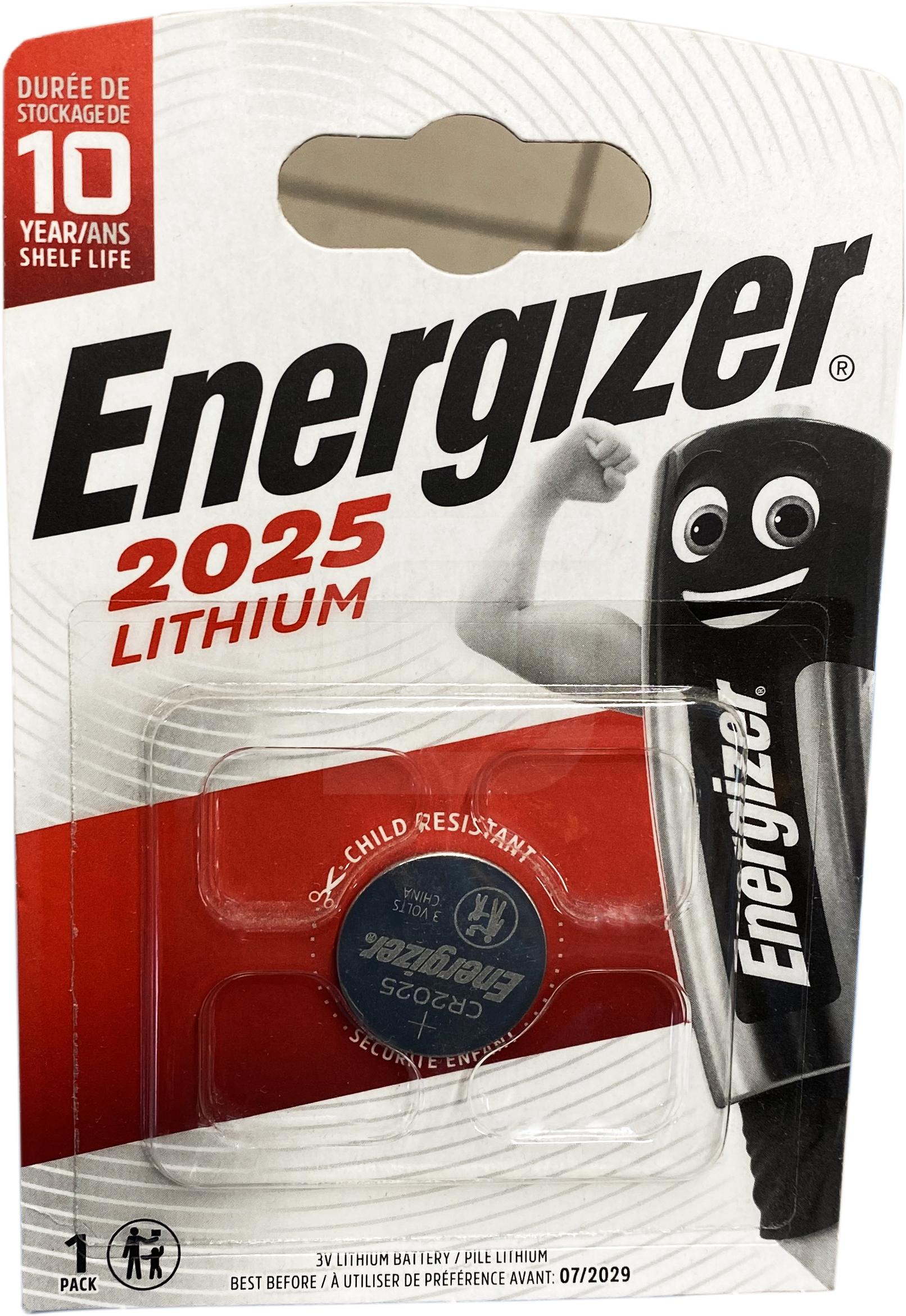 Батарейки Energizer Lithium CR2025 1 шт